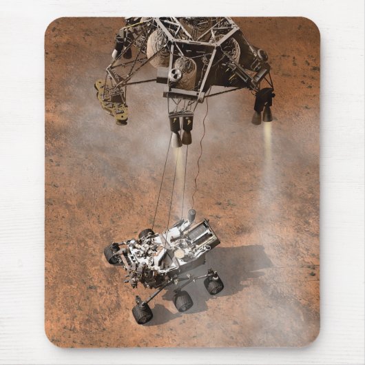 Neugier Rover Landing auf der Marsfläche. Mousepad (Vorne)