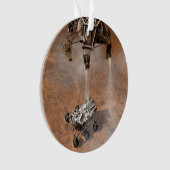 Neugier Rover Landing auf der Marsfläche. Ornament (Vorderseite)