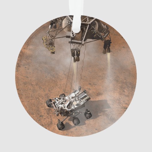 Neugier Rover Landing auf der Marsfläche. Ornament (Rückseite)