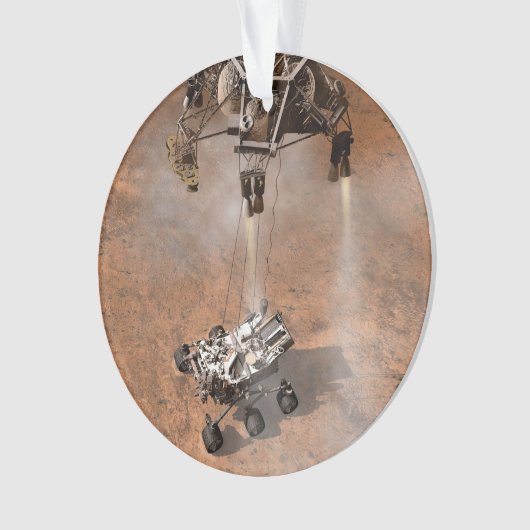 Neugier Rover Landing auf der Marsfläche. Ornament (Vorderseite)