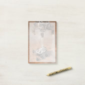 Neugier Rover Landing auf der Marsfläche. Post-it Klebezettel (Auf Schreibtisch)