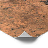 Neugier Rover Landing auf der Marsfläche. Poster (Ecke)