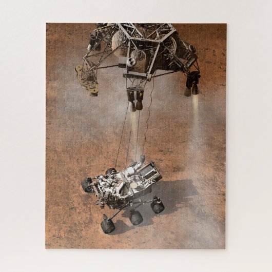 Neugier Rover Landing auf der Marsfläche. Puzzle (Vertikal)