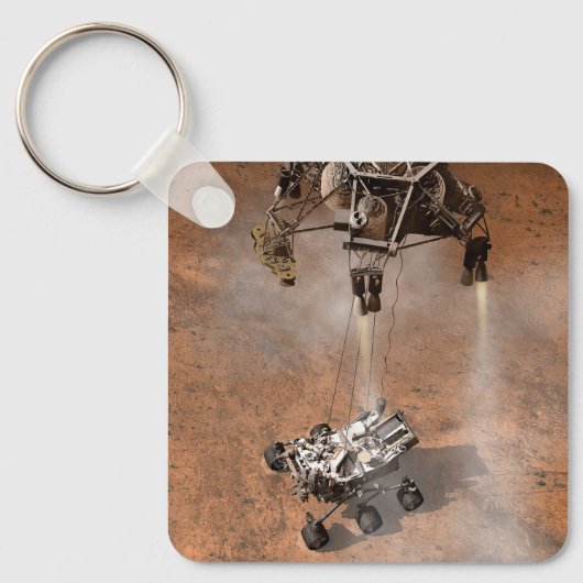 Neugier Rover Landing auf der Marsfläche. Schlüsselanhänger (Vorderseite)
