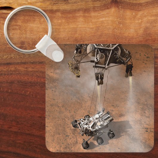 Neugier Rover Landing auf der Marsfläche. Schlüsselanhänger (Vorderseite)