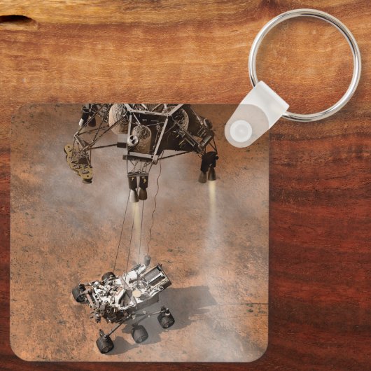 Neugier Rover Landing auf der Marsfläche. Schlüsselanhänger (Rückseite)
