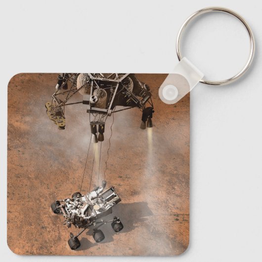 Neugier Rover Landing auf der Marsfläche. Schlüsselanhänger (Rückseite)