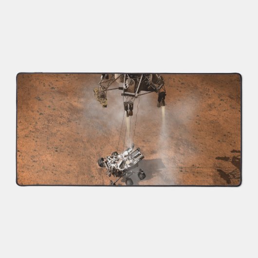 Neugier Rover Landing auf der Marsfläche. Schreibtischunterlage (Vorderseite)