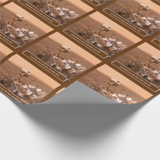 Neugier Rover Mars Dusty Selfie auf dem Monte Shar Geschenkpapier (Ecke)