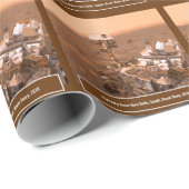 Neugier Rover Mars Dusty Selfie auf dem Monte Shar Geschenkpapier (Rolleneckpunkt)
