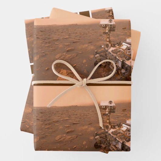 Neugier Rover Mars Dusty Selfie auf dem Monte Shar Geschenkpapier Set (Beispiel)
