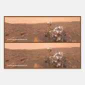 Neugier Rover Mars Dusty Selfie auf dem Monte Shar Geschenkpapier Set (Vorderseite)
