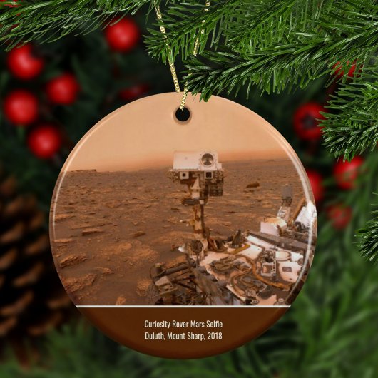 Neugier Rover Mars Mount Sharp Selfie Weihnachten Keramik Ornament