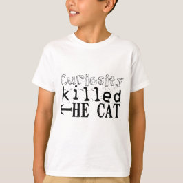 Neugier tötete das Cat Proverb Kids T-Shirt