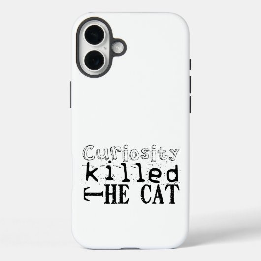 Neugier tötete die Cat Popular Proverb SC Case-Mate iPhone Hülle (Rückseite)