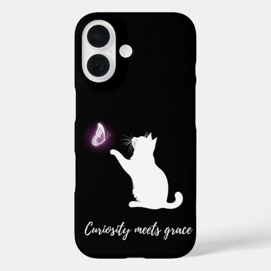 Neugier trifft Anmut Case-Mate iPhone Hülle (Rückseite)