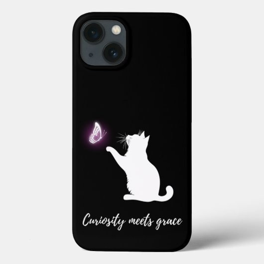 Neugier trifft Anmut Case-Mate iPhone Hülle (Rückseite)