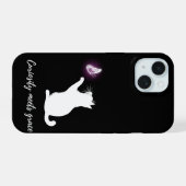 Neugier trifft Anmut iPhone 15 Hülle (Rückseite (Horizontal))