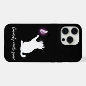 Neugier trifft Anmut iPhone Hülle (Rückseite (Horizontal))