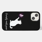 Neugier trifft Anmut iPhone Hülle (Rückseite (Horizontal))