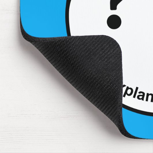 Neugier u. Überzeugung Mousepad (Ecke)