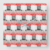 Neugier-Uhr Quadratische Wanduhr (Vorderseite)