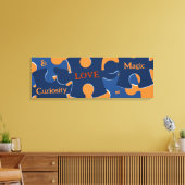 Neugier und LIEBE = Magische Puzzleteile Leinwanddruck (Insitu (Wohnzimmer))