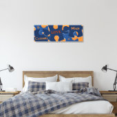 Neugier und LIEBE = Magische Puzzleteile Leinwanddruck (Insitu (Schlafzimmer))