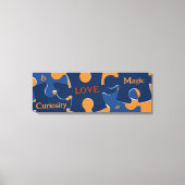 Neugier und LIEBE = Magische Puzzleteile Leinwanddruck (Vorderseite)