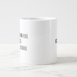 Neugier und Mut erfordern zusätzlichen Kaffee Jumbo-Tasse