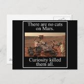 Neugier-Vagabund der NASAs u. keine Katzen auf Postkarte (Vorne/Hinten)
