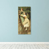 Neugier, von den Birnen jährlich, Weihnachten, 189 Leinwanddruck (Insitu (Holzboden))