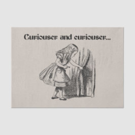 Neugierde und Neugierige auf Key abgestimmt Seidenpapier