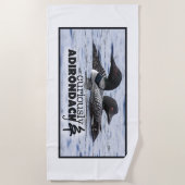 Neugierig Adirondack Badetuch (Loons) (Vorderseite)