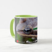 Neugierig Adirondack Frosch-Tasse Tasse (Vorderseite Links)