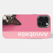 Neugierig auf Kitty Pink iPhone Hülle (Rückseite (Horizontal))