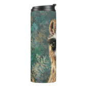 Neugierig Baby Llama Funny Thermal Tumbler Thermosbecher (Nach links gedreht)