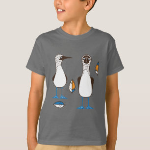 Neugierig blauer Füß T-Shirt