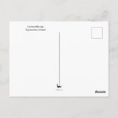 Neugierig blauer Jay Postcard Postkarte (Rückseite)