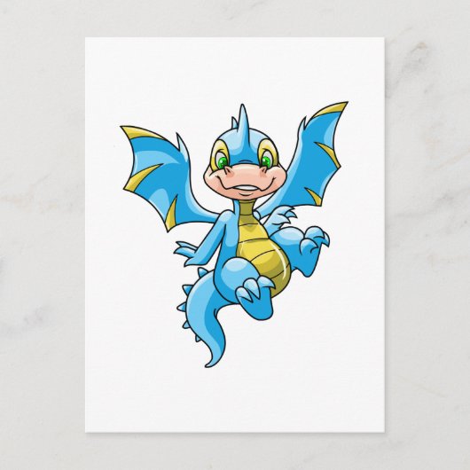 Neugierig blauer Scorchio Postkarte (Vorderseite)