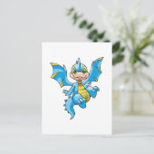 Neugierig blauer Scorchio Postkarte (Stehend Vorderseite)