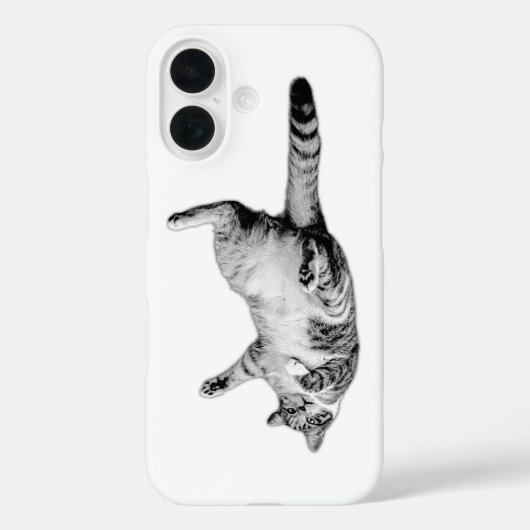 Neugierig Gedreht in Schwarz und Weiß Case-Mate iPhone Hülle (Rückseite)