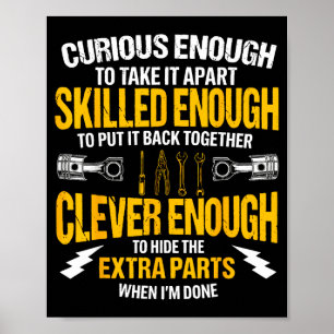 Neugierig genug, um es auseinander zu nehmen Auto  Poster