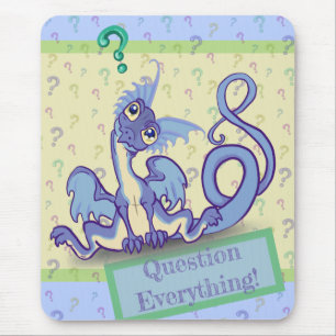 Neugierig lil Dragon~ Fragen Sie alles! Mousepad