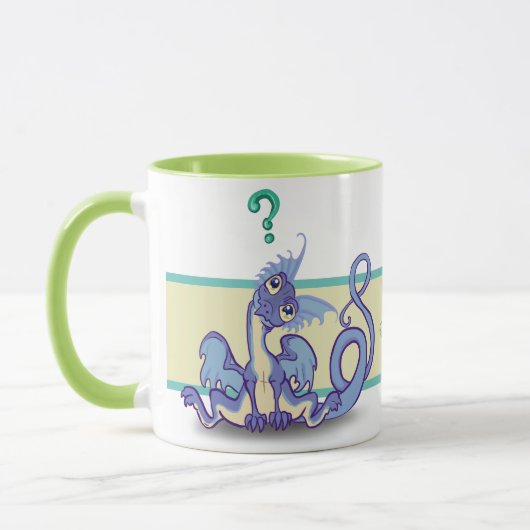 Neugierig lil Dragon~ Fragen Sie alles! Tasse (Links)