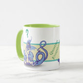 Neugierig lil Dragon~ Fragen Sie alles! Tasse (Vorderseite Links)