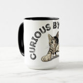 Neugierig nach der Natur, die Katzengestaltung aus Tasse (Vorderseite Links)