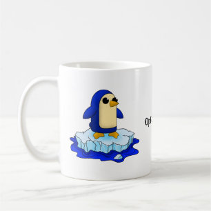 Neugierig Niedlicher Baby Penguin Kaffeetasse