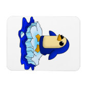 Neugierig Niedlicher Baby Penguin Magnet (Horizontal)