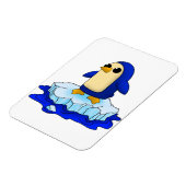 Neugierig Niedlicher Baby Penguin Magnet (Linke Seite)